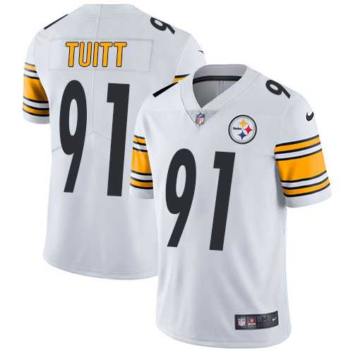 Nike Pittsburgh Steelers #91 Stephon Tuitt White NFL Vapor Untouchable Limited Jersey,We sell and wholesale Nike Pittsburgh Steelers #91 Stephon Tuitt White NFL Vapor Untouchable Limited Jersey on line form chian!